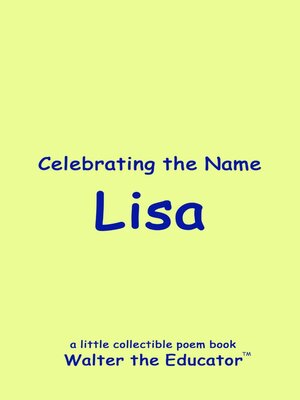 cover image of Celebrating the Name Lisa